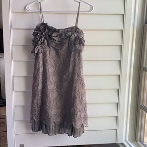 Gray mini dress